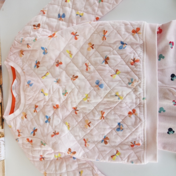 LOT of 2, Girl's Toddler Quilted M&S Top, Disney Minnie Mouse Pants (Age 5 yrs) - Picture 2 of 14